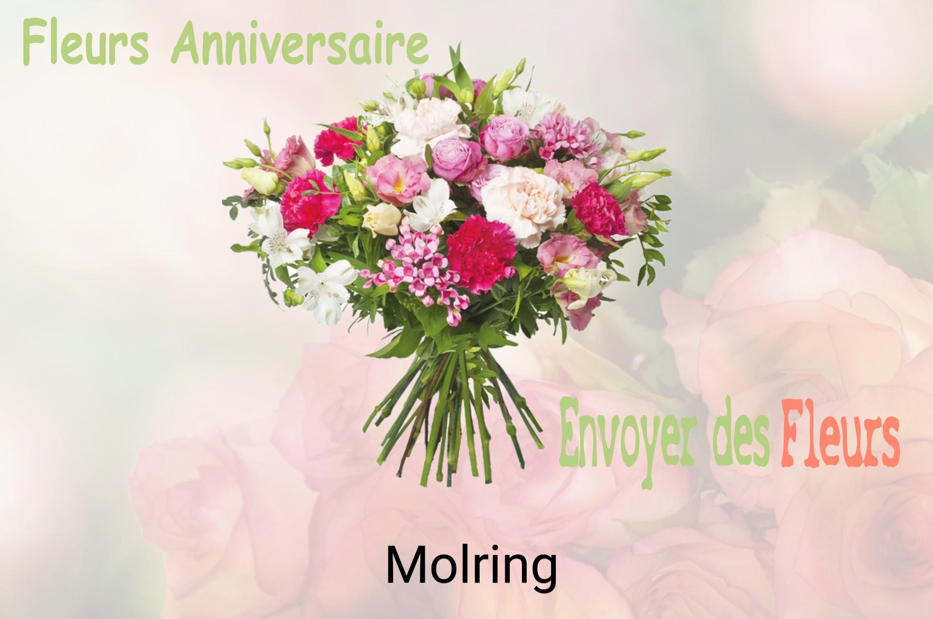 Bouquet de fleurs d’anniversaire livré à Molring